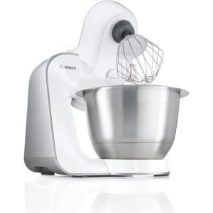 ماشین آشپزخانه بوش MUM54251، 900 وات، کاسه استیل 3.9 لیتری، تنظیم سرعت 7 سطح، همزن، خمیرزن، خردکن، مخلوط‌کن