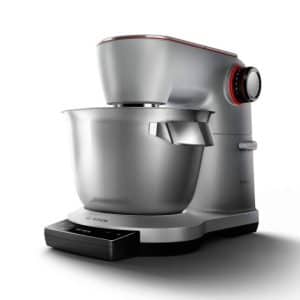 غذاساز بوش مدل MUM9YX5S12، 1500 وات، کاسه 5.5 لیتری استیل، سیستم چرخشی سه‌بعدی، صفحه‌نمایش دیجیتال، 7 سطح سرعت، عملکرد پالس، بدنه استیل مقاوم