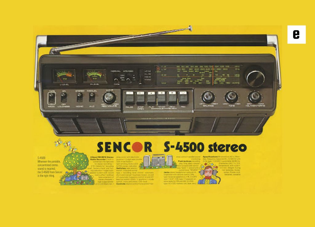 رادیو قابل حمل SENCOR دهه ۱۹۷۰: نمادی از گسترش برند