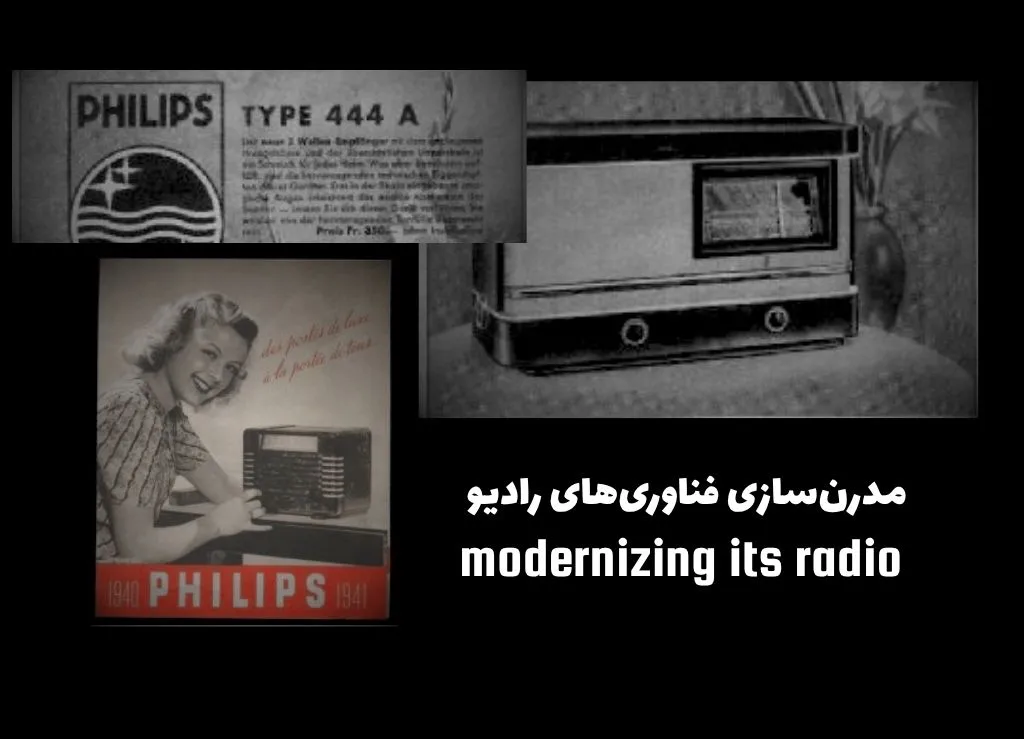 رادیو فیلیپس برای بازار انبوه در دهه ۱۹۴۰