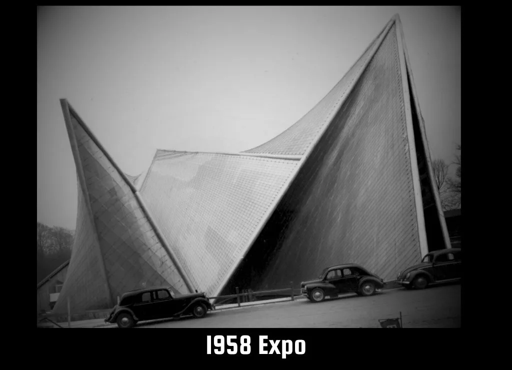 غرفه "ل پوئم الکترونیک" فیلیپس در نمایشگاه اکسپو ۱۹۵۸