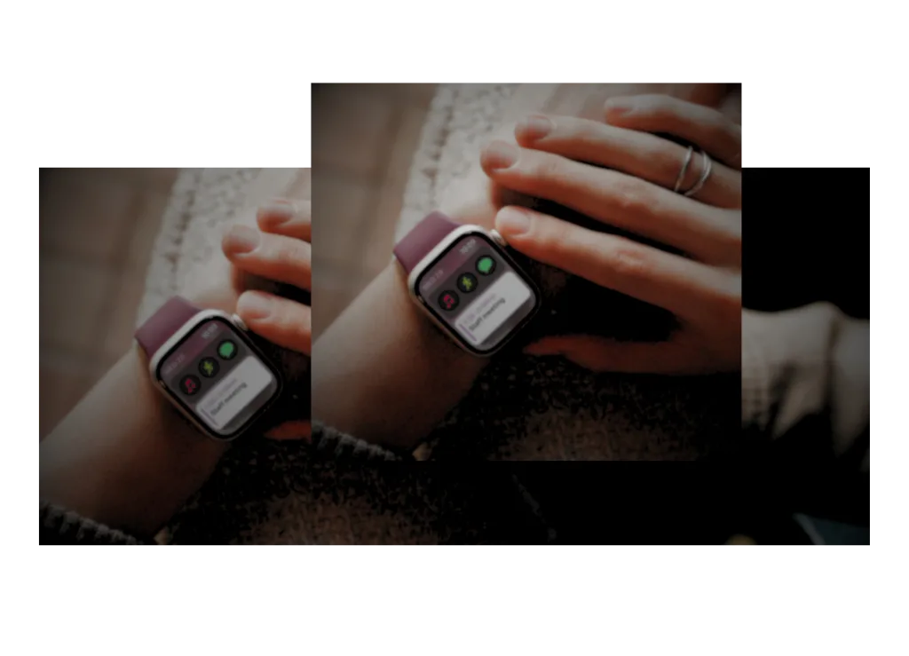  یک ساعت هوشمند بر روی مچ دست در حال نمایش ضربان قلب یاد شده در مقاله تجهیزات الکترونیکی هوشمند