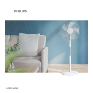 پنکه ایستاده فیلیپس ACP620 در یک اتاق نشیمن مدرن