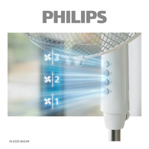 دکمه‌های تنظیم سرعت پنکه فیلیپس ACP620