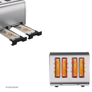 دو سینی جمع‌آوری خرده نان قابل جداسازی تستر ۴ اسلایس بلک اند دکر ET444