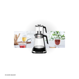 قرار گرفتن آسان کتری روی پایه چای ساز مباشی مدل ME-TM305