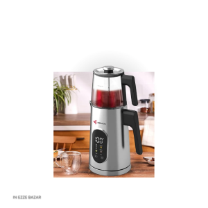 چای ساز مباشی مدل ME-TM303: قوری شیشه‌ای ۱.۰ لیتری با تفاله‌گیر.